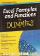 Excel Formulas and Functions For DUMMIES