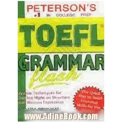Peterson's TOEFL grammar flash