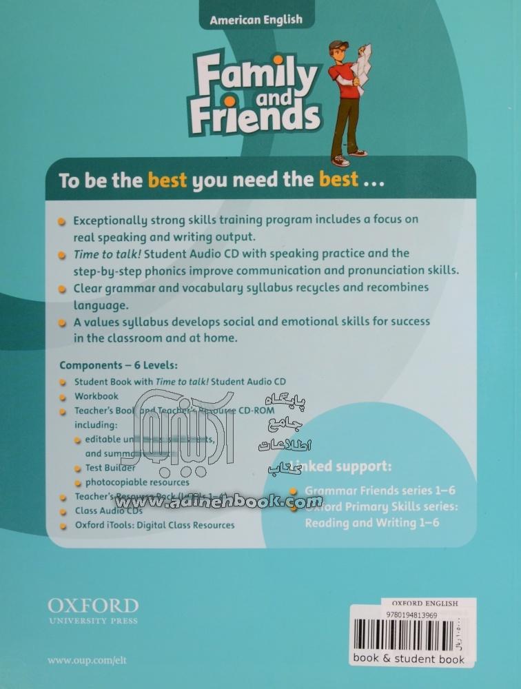 کتاب family and friends 6 workbook & student book cheryl pelteret