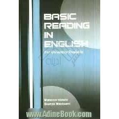 Basic reading in English for university students