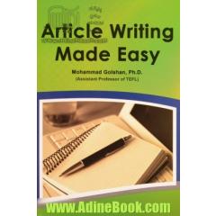Articles writing made easy