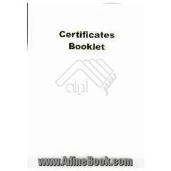 Certificates booklet