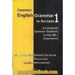 Common English grammar to success 1: a functional grammar textbook for ESL/EFL classrooms