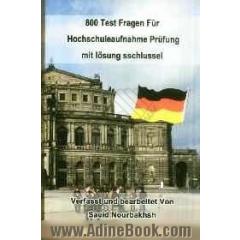 800 تست کنکور زبان آلمانی