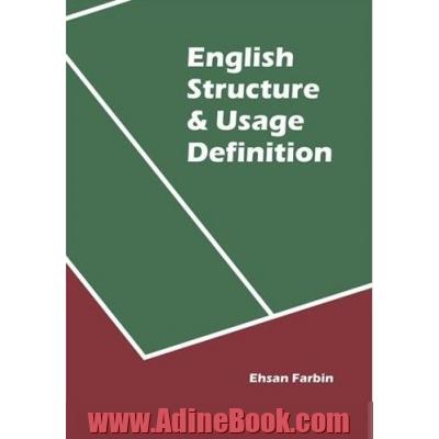 English structure & usage definition