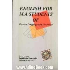 English for M.A students of Persian language and literature