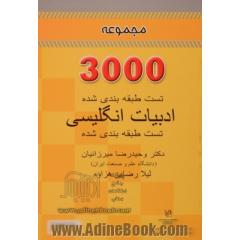 A collection of 3000 classified multiple choice tests on English literature