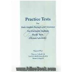 Practice tests for basic English passages and grammar for university students
