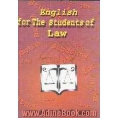 English for the students of law