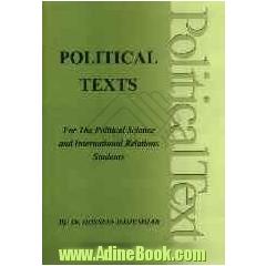 Political texts for the political science and international relations students