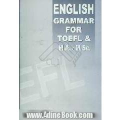 English grammar for TOEFL and M.A./MSC