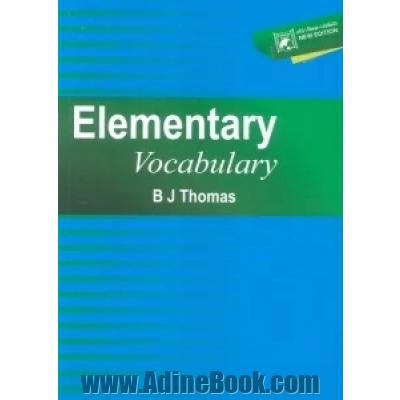 Elementary vocabulary
