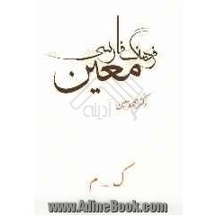 فرهنگ فارسی معین: بخش اول: واژگان شامل واژگان؛ ادبی، ریاضی، نجومی، پزشکی، طبیعی، اقتصادی، فقهی، حقوقی، فلسفی، هنری، ...