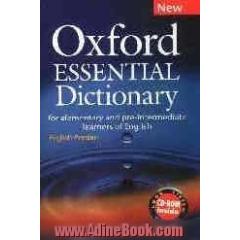 Oxford essential dictionary (انگلیسی - فارسی) با ضمائم
