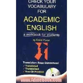 Check your vocabulary for academic English